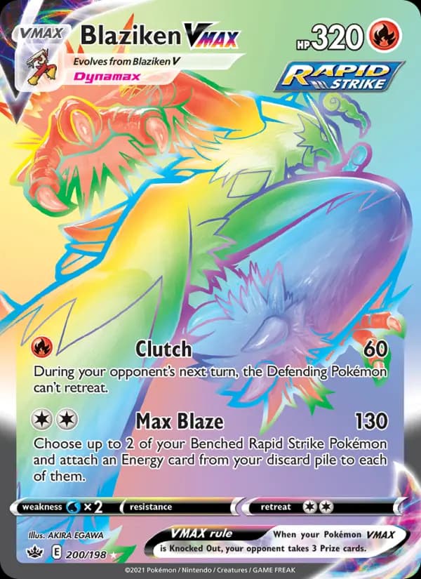 Blaziken VMAX #200 — Chilling Reign