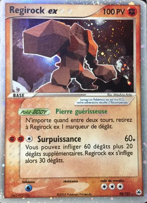 Carte Pokémon Regirock ex #98 — Légendes Oubliées
