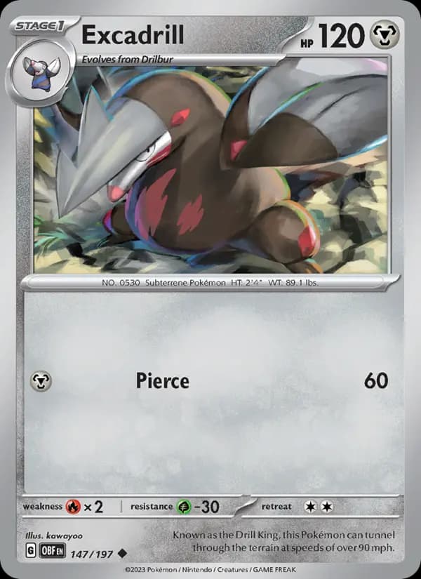 Excadrill #147 — Obsidian Flames