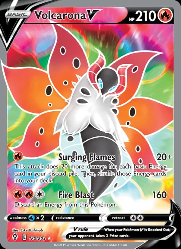 Volcarona V #170 — Evolving Skies