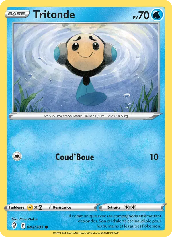 Carte Pokémon Tritonde #42 — Évolution Céleste