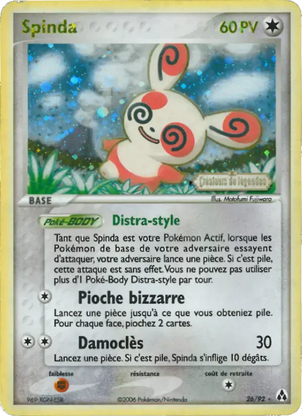 Carte Pokémon Spinda #26 — Créateurs de Légendes