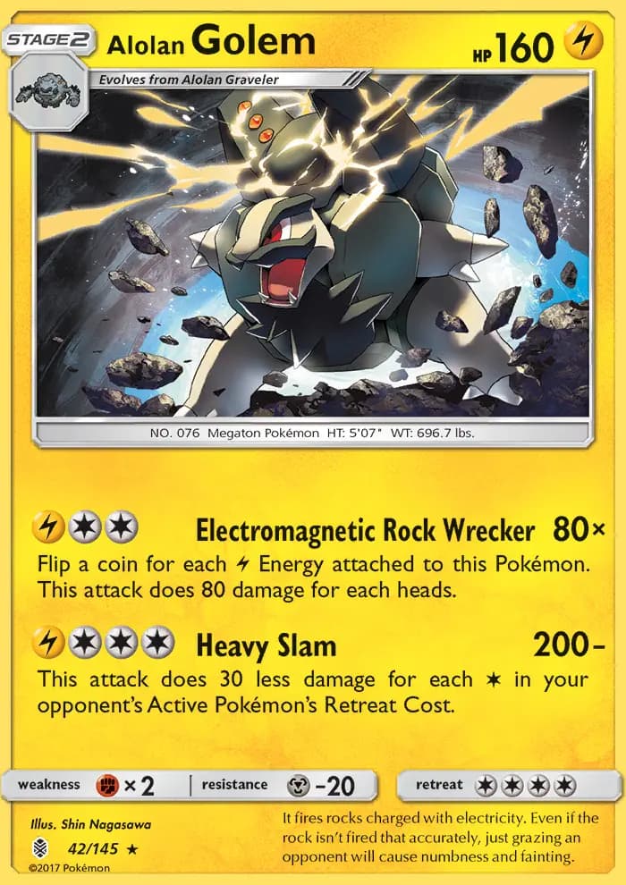 Alolan Golem #42 — Guardians Rising