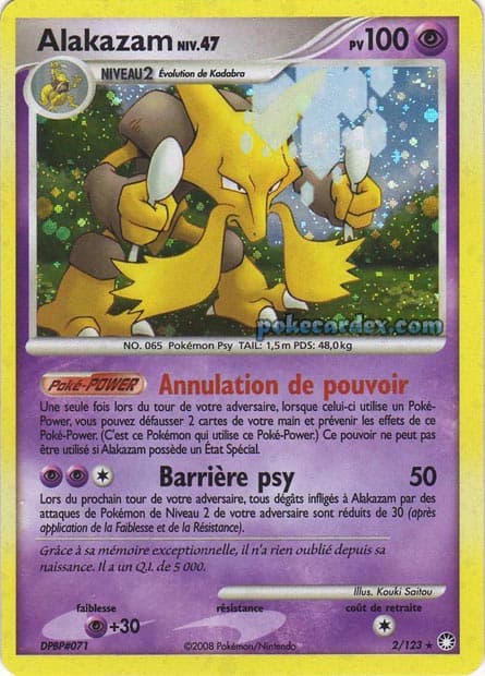 Carte Pokémon Alakazam #2 — Trésors Mystérieux