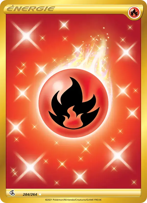 Carte Pokémon Énergie Feu #284 — Poing de Fusion