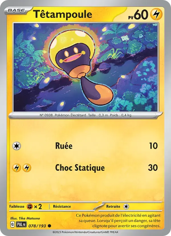 Carte Pokémon Têtampoule #078 — Évolutions à Paldea