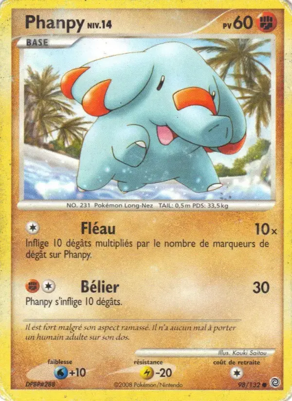 Carte Pokémon Phanpy #98 — Merveilles Secrètes