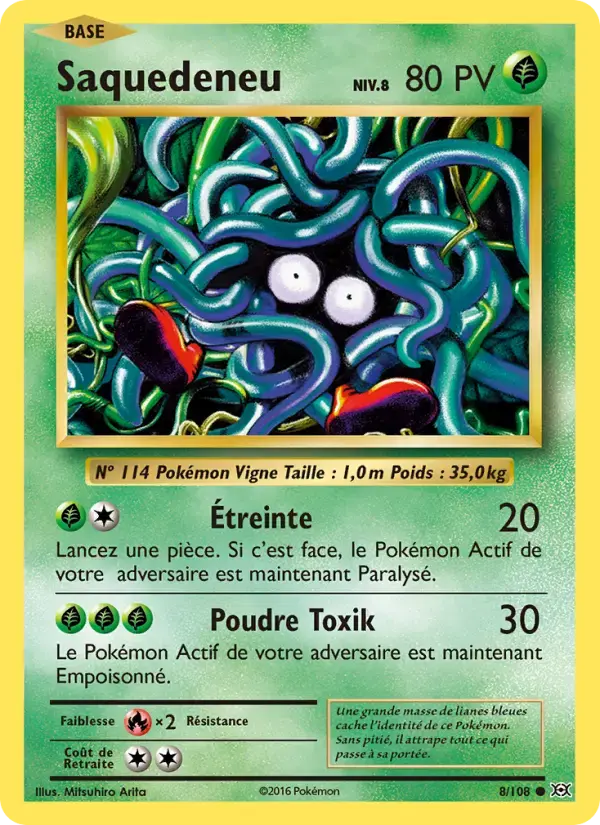 Carte Pokémon Saquedeneu #8 — Évolutions XY