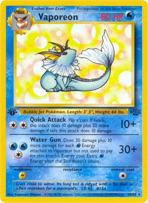 Carte Pokémon Aquali #28 — Jungle