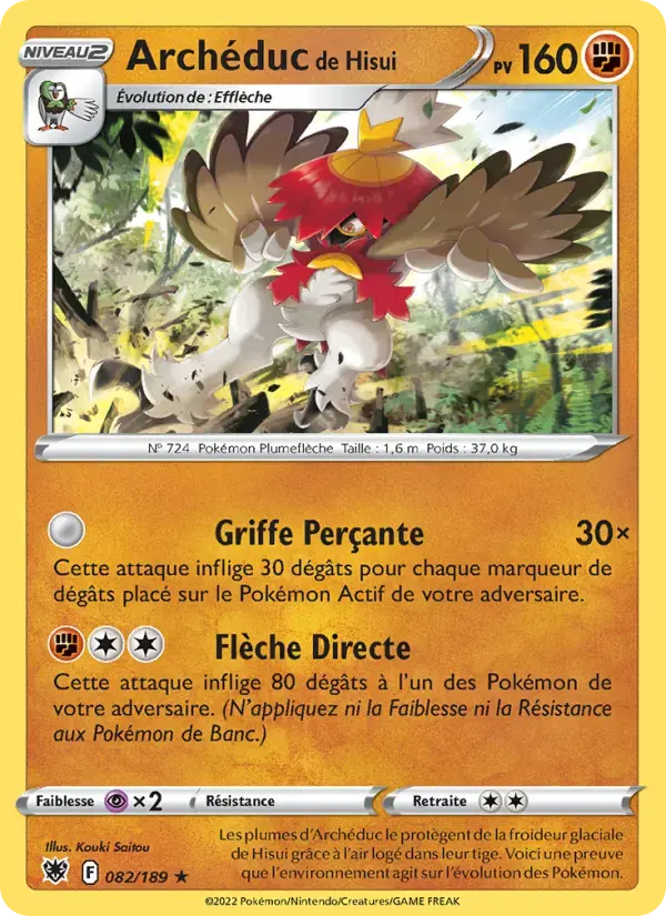 Carte Pokémon Archéduc de Hisui #082 — Astres Radieux
