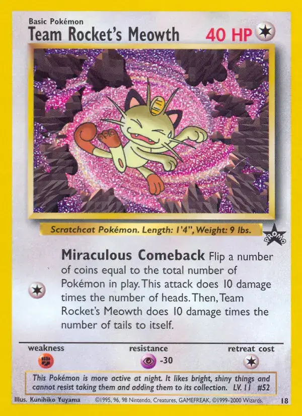 Carte Pokémon Team Rocket's Miaouss #18 — Promos Wizards