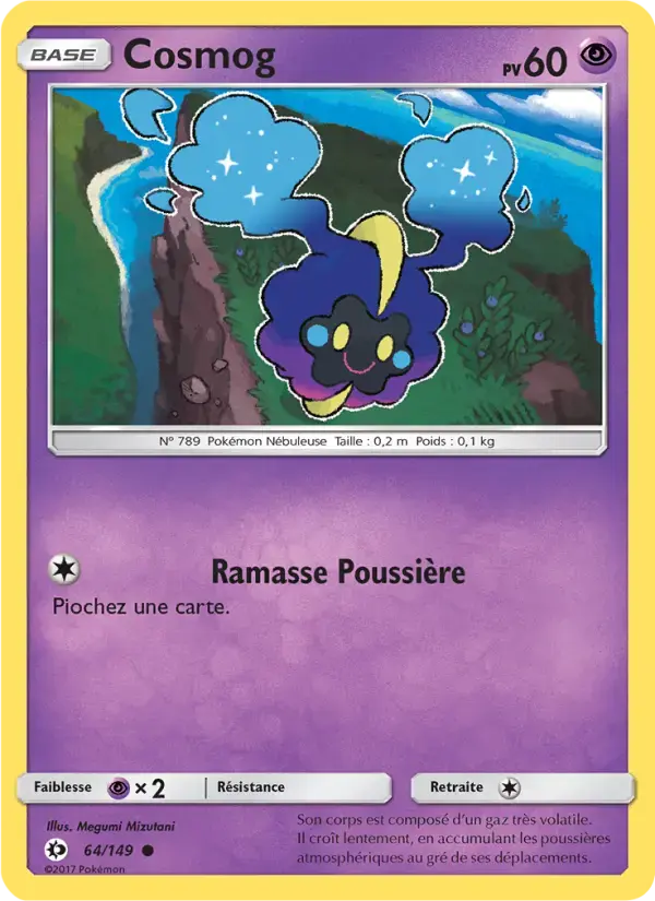 Carte Pokémon Cosmog #64 — Soleil et Lune
