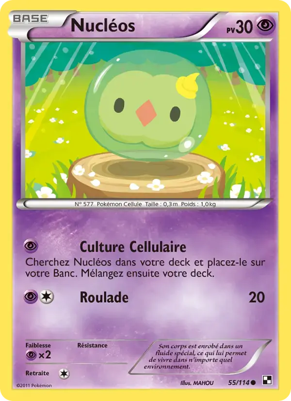 Carte Pokémon Nucléos #55 — Noir et Blanc