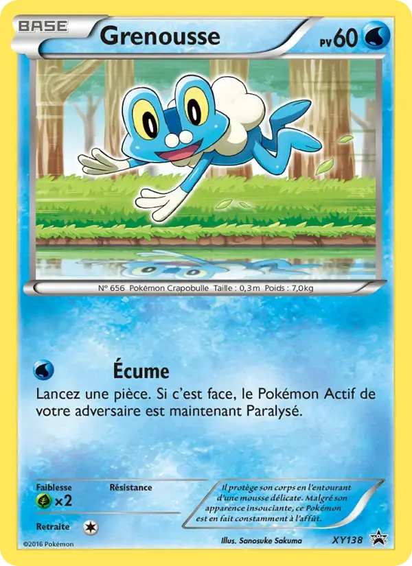 Carte Pokémon Grenousse #XY138 — Promos X&Y