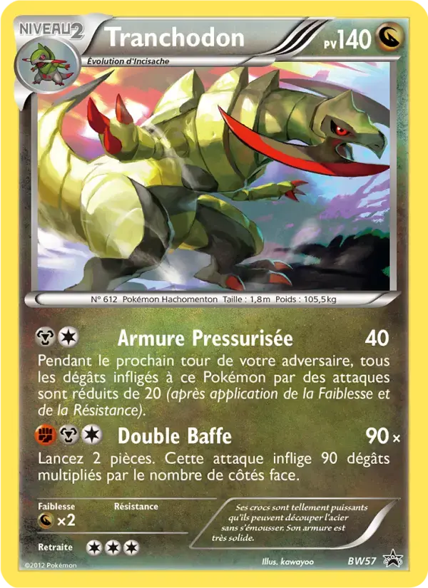 Carte Pokémon Tranchodon #BW57 — Promos Noir et Blanc