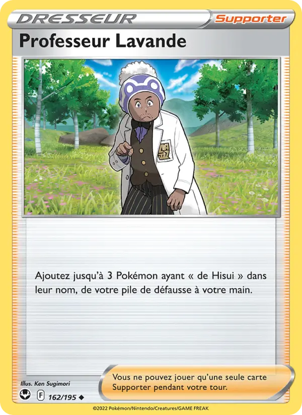 Carte Pokémon Professeur Lavande #162 — Tempête Argentée