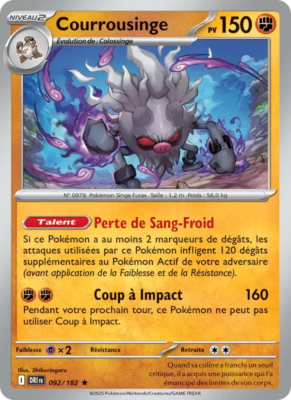 Carte Pokémon Courrousinge #092 — Rivalités Destinées