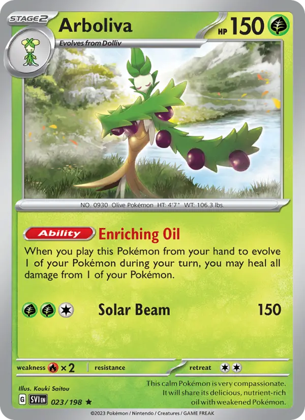 Carte Pokémon Arboliva #023 — Écarlate et Violet