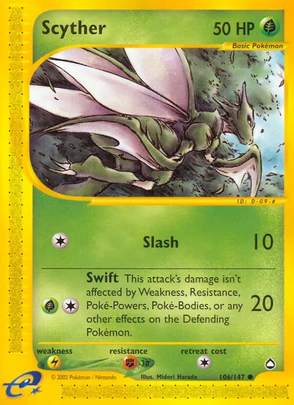 Scyther #106 — Aquapolis