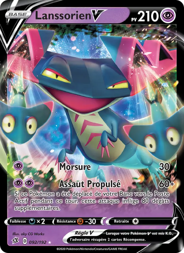 Carte Pokémon Lanssorien V #92 — Clash des Rebelles