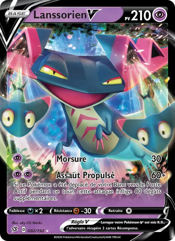 Carte Pokémon Lanssorien V #92 — Clash des Rebelles