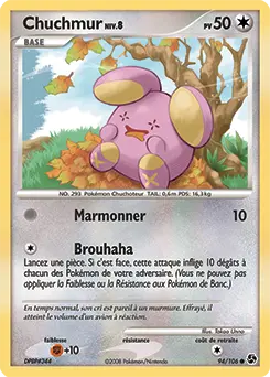 Carte Pokémon Chuchmur #94 — Duels au Sommet