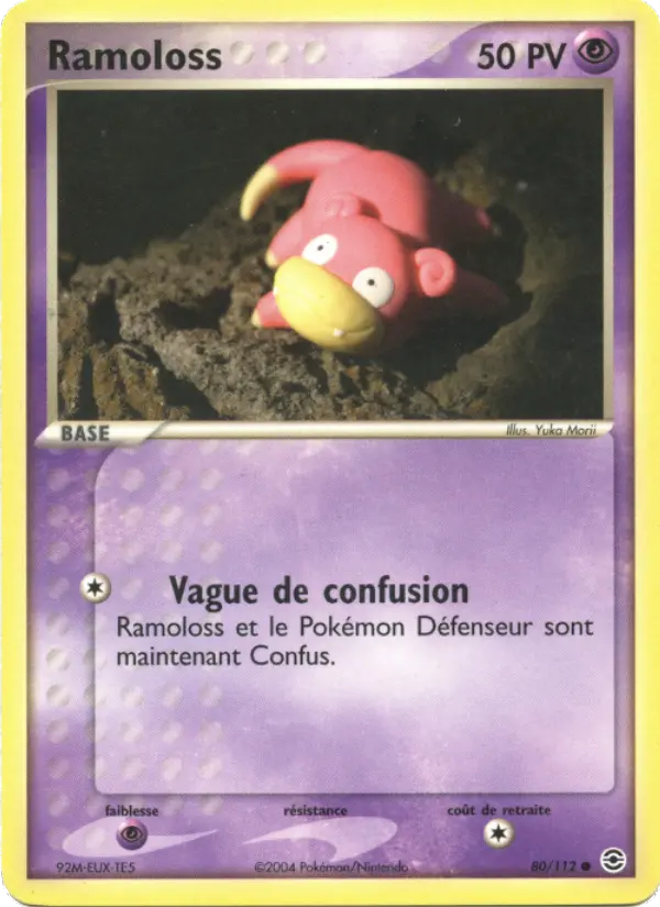 Carte Pokémon Ramoloss #80 — Rouge Feu & Vert Feuille