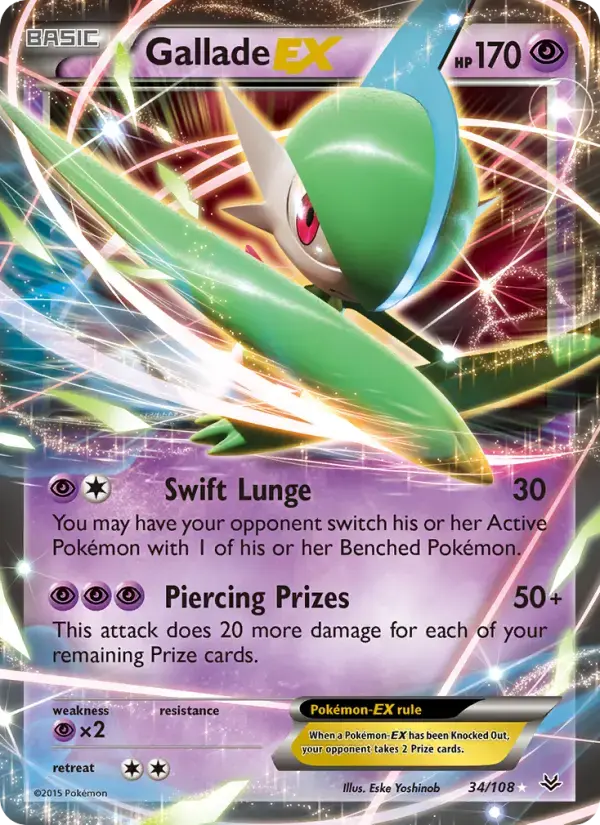 Gallade EX #34 — Roaring Skies