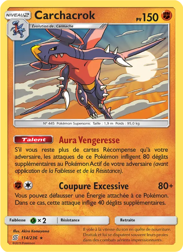 Carte Pokémon Carchacrok #114 — Harmonie des Esprits