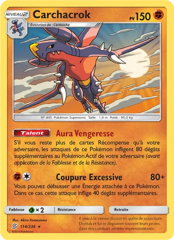 Carte Pokémon Carchacrok #114 — Harmonie des Esprits