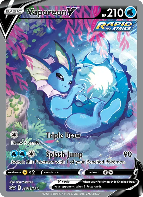 Vaporeon V #SWSH181 — Sword & Shield Promos