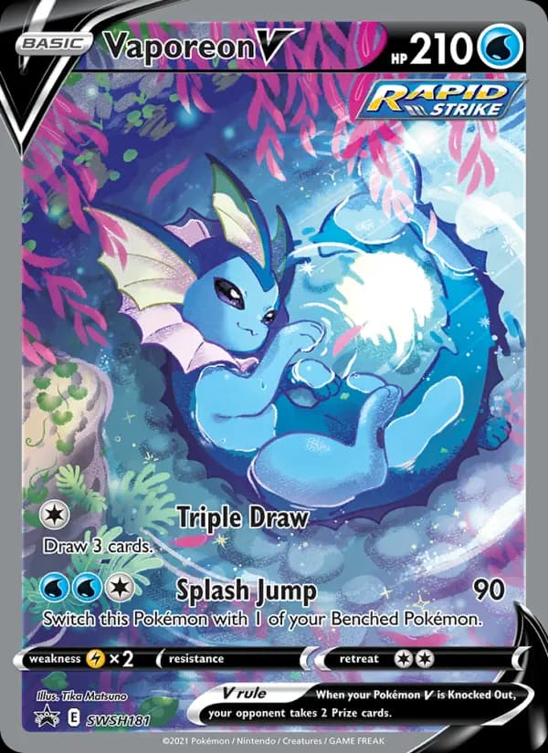 Vaporeon V #SWSH181 — Sword & Shield Promos