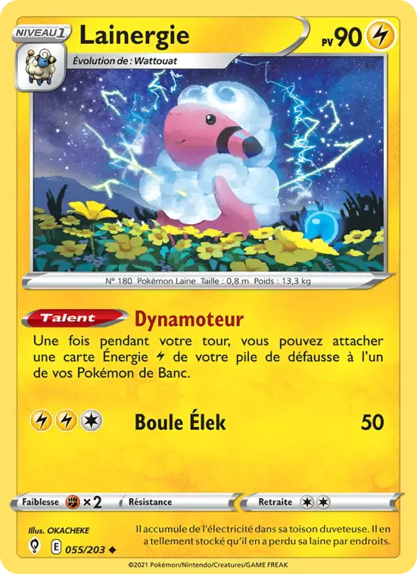 Carte Pokémon Lainergie #55 — Évolution Céleste