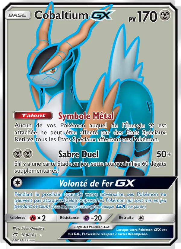 Carte Pokémon Cobaltium GX #168 — Duo de Choc