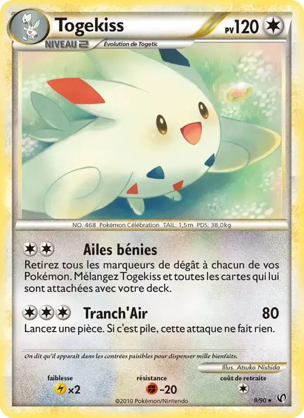 Carte Pokémon Togekiss #9 — Indomptable