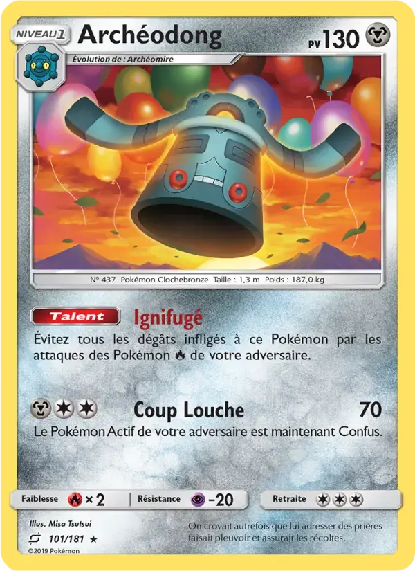 Carte Pokémon Archéodong #101 — Duo de Choc