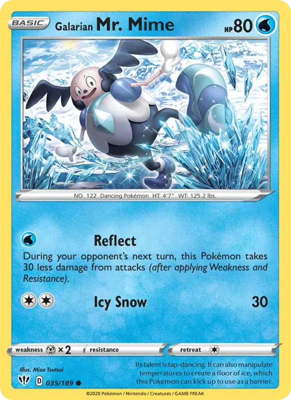 Galarian Mr. Mime #35 — Darkness Ablaze