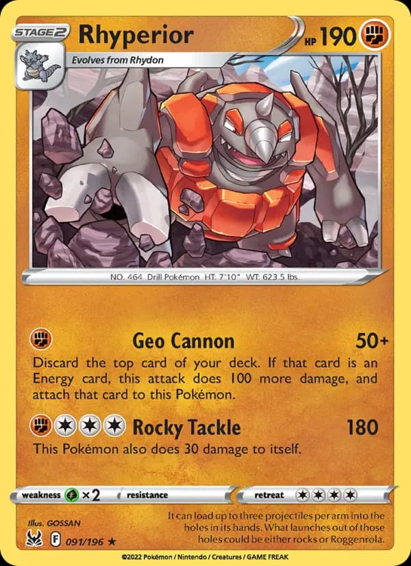 Rhyperior #091 — Lost Origin