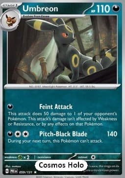 Umbreon #059 Cosmos Holo — Prismatic Evolutions