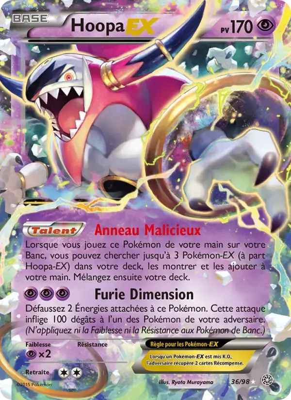 Carte Pokémon Hoopa EX #36 — Origines Antiques