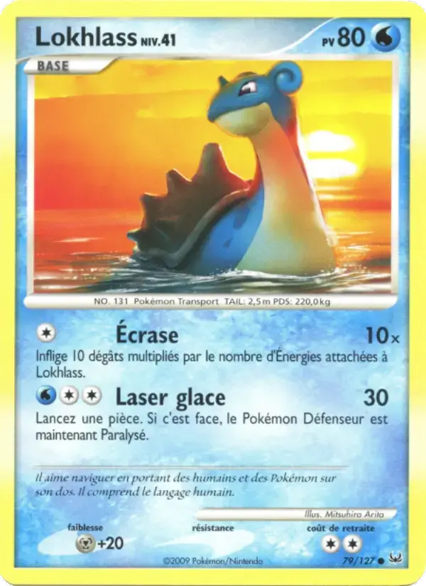 Carte Pokémon Lokhlass #79 — Platine