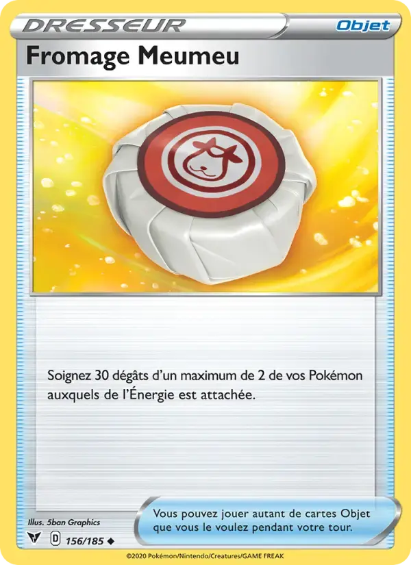 Carte Pokémon Fromage Meumeu #156 — Voltage Éclatant