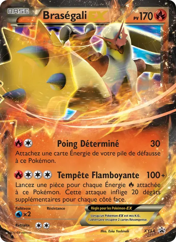 Carte Pokémon Braségali EX #XY54 — Promos X&Y