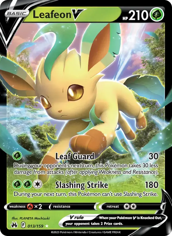 Leafeon V #013 — Crown Zenith