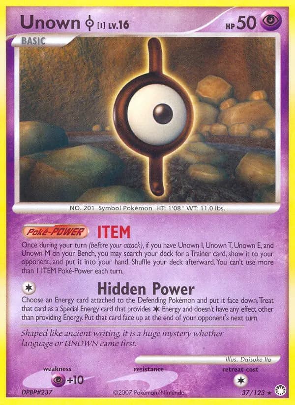 Unown I #37 — Mysterious Treasures