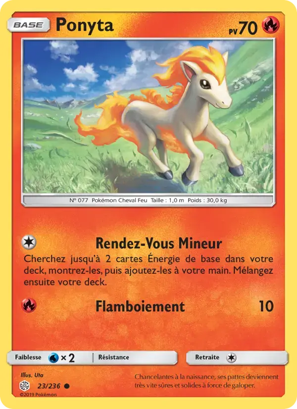 Carte Pokémon Ponyta #23 — Éclipse Cosmique