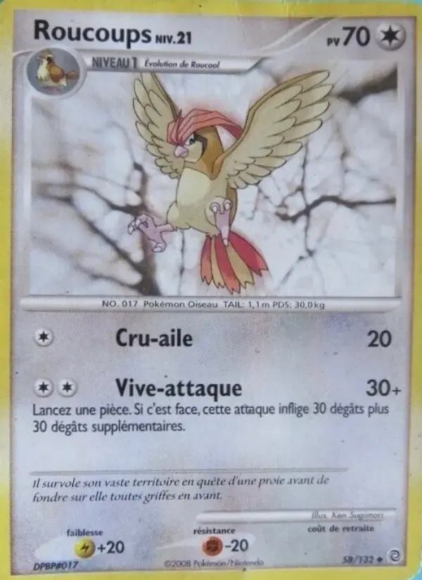 Carte Pokémon Roucoups #58 — Merveilles Secrètes
