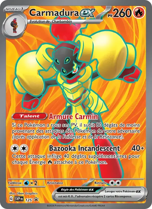 Carte Pokémon Carmadura-ex #125 — Promos Écarlate et Violet