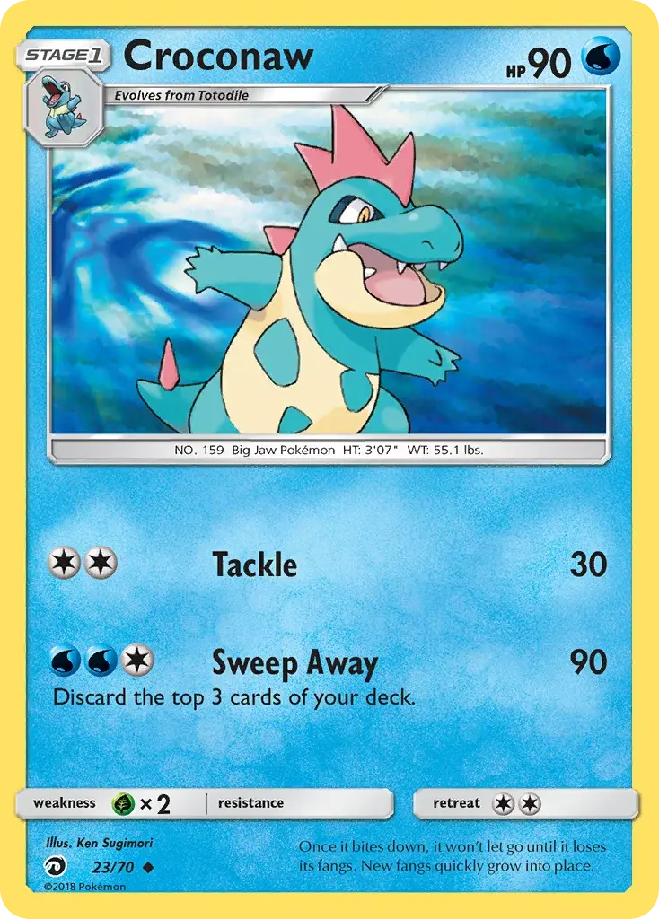 Carte Pokémon Crocrodil #23 — Majesté des Dragons