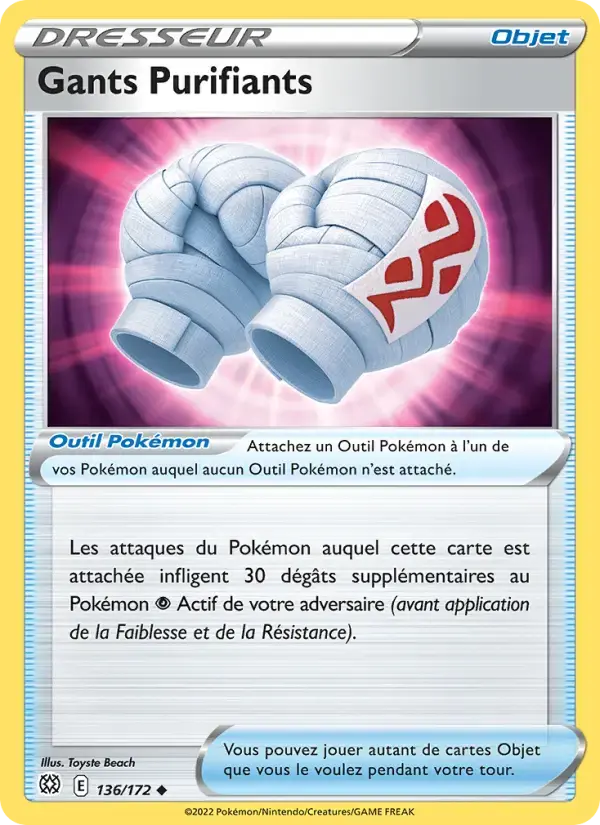 Carte Pokémon Gants Purifiants #136 — Stars Étincelantes